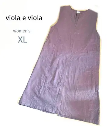 [비올라에비올라] 슬리브리스 롱 탁한 퍼플 보라색 원피스 2포켓 면