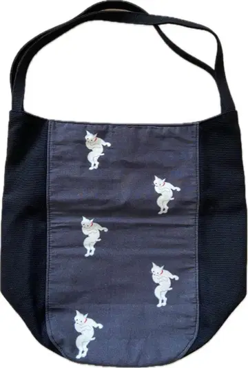 에이 라쿠야 호소츠지 이헤베 상점 [고양이 댄스] 일본풍 토트백