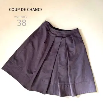 [쿠 드 샹스] 38L 퍼플 그레이프 플레어 무릎 기장 예쁜 포멀 슈트