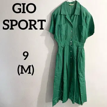 GIO SPORT 지오스포츠 월드 빈티지 셔츠 원피스 그린