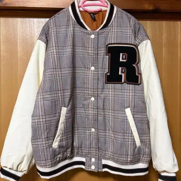 H&M 체크 무늬 바시티 자켓 스타일 자켓 L 170