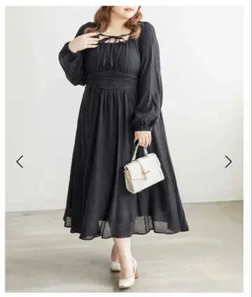 쿠레트 clette 원피스 3L 블랙 리본 귀여운