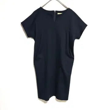 synchro crossings 네이비 반팔 미니 원피스 40 일본제