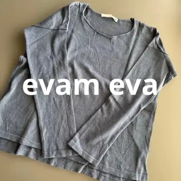 evam eva 에붐에바 드라이 코튼 슬릿 풀오버