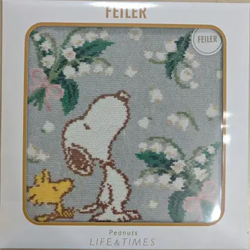 페이러 손수건 SNOOPY 미사용 새상품 퓨르 뮈게 퍼플