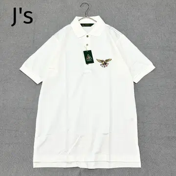 [ J's ] 반팔 피케 셔츠 M 일본제 코튼 골프웨어 자수 점보 오자키