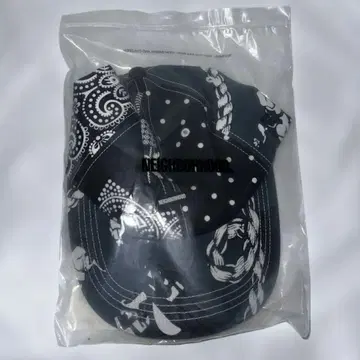네이버후드 반다나 프린트 야구 모자 블루 블랙