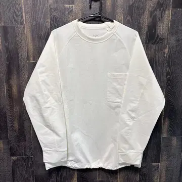 EKAL M 화이트 7부/긴팔 티셔츠