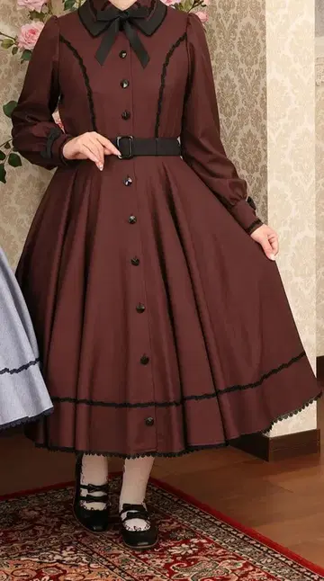 InnocentWorld 이노센트 월드 멜란지 헤링본 원피스