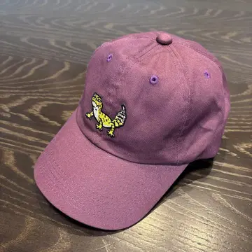 도마뱀 자수 퍼플 야구 모자