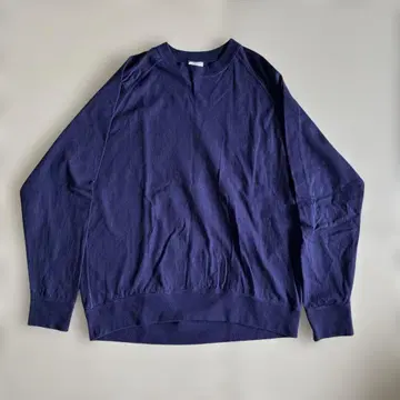 루프 휠러 릴랙스 핏 롱T S 사이즈 임페리얼 퍼플