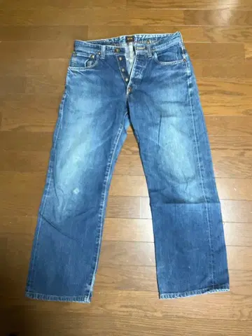 당시물 Lee 1101 버튼 플라이 데님 팬츠