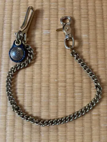 GCC LEATHER 골드 지갑 체인