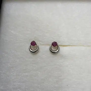K10wg 루비 귀걸이