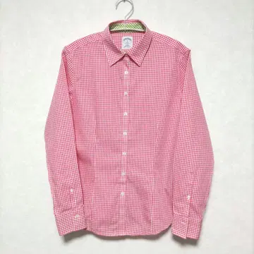BROOKS BROTHERS 346 수피마 코튼 깅엄 체크 셔츠