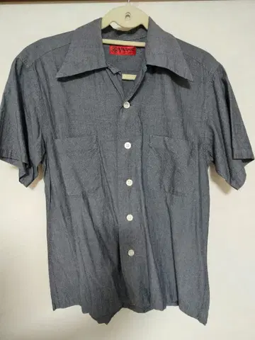 EVISU 야마네 반팔 셔츠 그레이