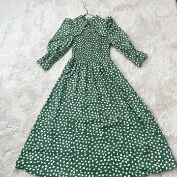 snidel 스나이델 데콜테 오픈 도트 프린트 원피스