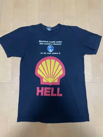 ANARCHIC ADJUSTMENT 티셔츠 HELL SHELL 주유소