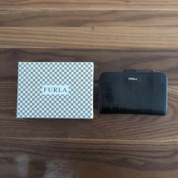 FURLA 블랙 접이식 지갑