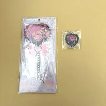 오우카와 코하쿠 매지컬 스틱 프레프레 스켈레톤 부채 키링 앙스타