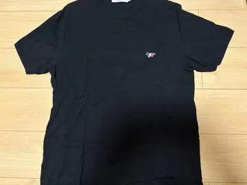 메종 키츠네 블랙 티셔츠 L