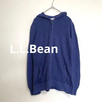 엘엘빈 L.L.Bean 와플 니트 지퍼 후드티 캐시미어 혼방 M