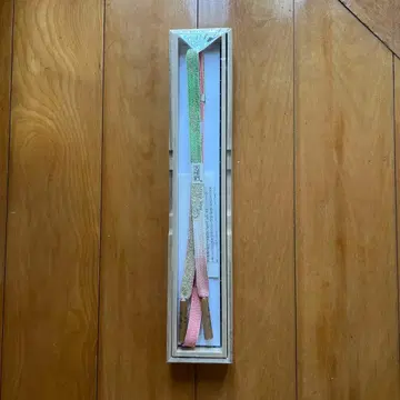 고전 전승 실크 허리띠 그린 핑크