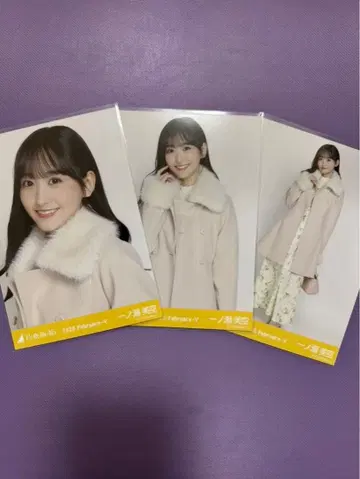 노기자카46 브로마이드 이치노세 미쿠 파스텔 코트 3종 컴프 새상품급!