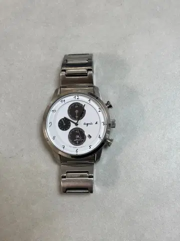 아그네스 베 agnes b. 솔라 손목시계 크로노그래프 작동 미확인