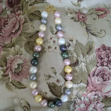 대형 다색 진주 목걸이 파티 결혼식