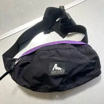 GREGORY 바디백 테일 러너 블랙x퍼플