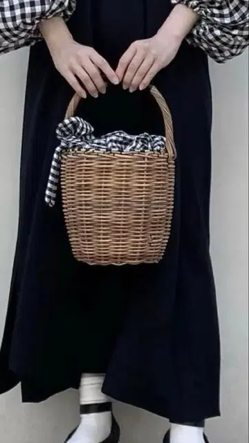 에바고스 펄 버킷 M 바스켓 GINGHAM