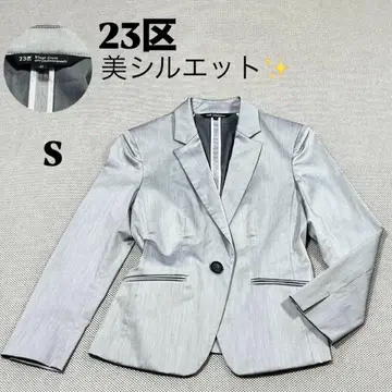 23구 테일러드 자켓 실버 그레이 S 겨드랑이 패드 부착 결혼식 32