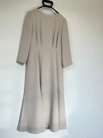 AIMER 베이지 긴팔 A라인 원피스 세레모니 입학식 외출복