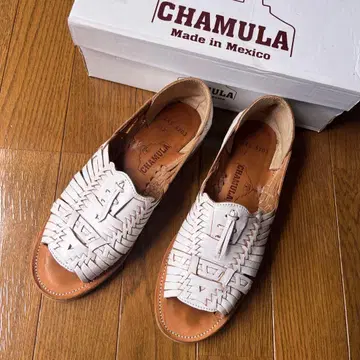 CHAMULA 멕시코제 화이트 샌들 245/250