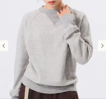 BEAMS BOY 브로드 리브 크루넥 맨투맨 사이즈 2