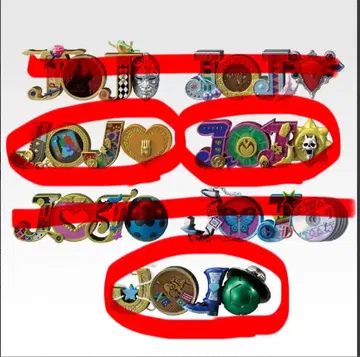 죠죠의 기묘한 모험 제일복권 로고 컬렉션 3, 4, 7부