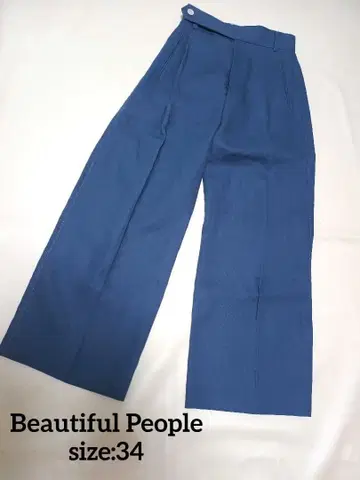 beautiful people 린넨 100% 와이드 팬츠 34 슬랙스