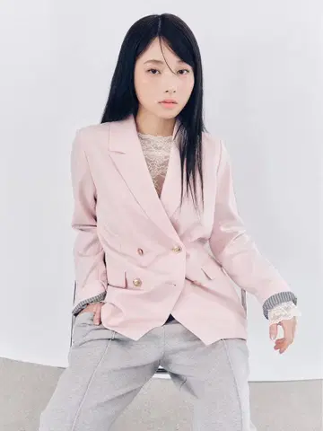 LILY BROWN 더블 브레스트 자켓