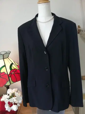 PIAZZA SEMPIONE 이탈리아제 네이비 테일러드 자켓 46