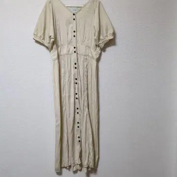 palm RICHE 반팔 셔츠 원피스 크림