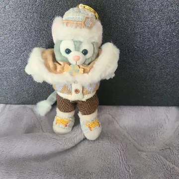 상하이 디즈니랜드 젤라토니 봉제 인형 키링 겨울 의상