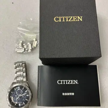 CITIZEN 에코드라이브 손목시계 크로노그래프 전파 솔라