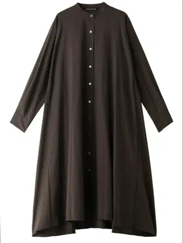 mizuiro ind 브라운 셔츠 원피스