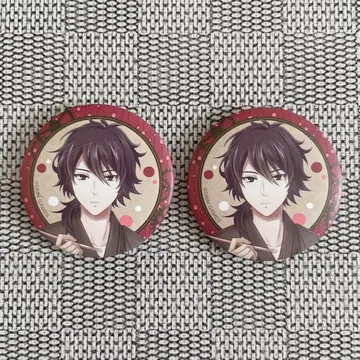 문호와 연금술사 캐릭터 캔뱃지 여름 축제 고바야시 타키지 2점 세트