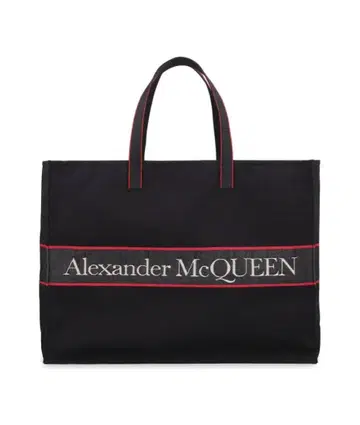 Alexander McQueen 로고 토트백