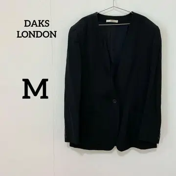[ DAKS LONDON ] 노카라 울 자켓 블랙 M