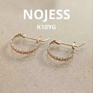 NOJESS 노제스 K10YG 후프 귀걸이 양쪽 귀용