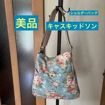 인기 캐스키드슨 꽃무늬 숄더백 스카이블루