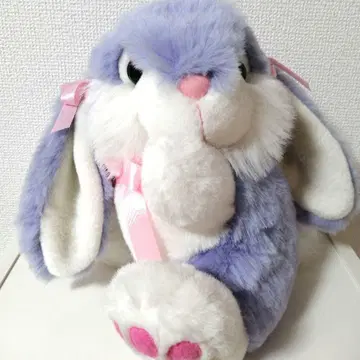 빈티지 토끼 봉제 인형 퍼플 아메토이 팬시 토이